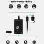 Carte son externe USB 2.0 type C stéréo microphone adaptateur convertisseur professionnel pour MacBook ordinateur portable casqu