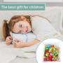 Perles en Bois Enfants, 42 Pièces Fruit Légume Animal, Puzzle Jeu Éducatif Cadeau pour Enfants de 3 à 5 Ans