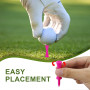 AMANDELIZABE Lot de 110 tees de golf roses en plastique 57 mm (2-1/4")