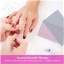 Lot de 3585 feuilles de strass autocollants rose clair mm pour décoration de bricolage, visage, yeux, ongles, cheveux