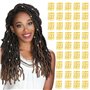 Lot de 40 dreadlocks en aluminium
