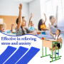 Lot de 16 bandes de chaise pour enfants avec pieds agités, élastiques pour sièges de salle de classe, chaises élémentaires, bure