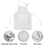 Ensemble tablier et toque de chef pour enfants, tablier de cuisine réglable avec 2 poches pour garçons et filles, tabliers de cu