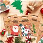 24 Sacs en Papier de Calendrier de l'Avent Vide à Remplir