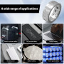 Riisoyu 2 Pièces 5m Bande Nickel, 2P Bande Plaquée de Nickel en Acier Batterie 18650 Nickel Ruban Soudage Pure Soudure de Nickel