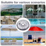 mizikuu 2 Pièces Sac de Poids de Base de Drapeau, 37cm Pied de Parasol Lourd de Parapluie Rond Rempli 3L d'eau ou de Sable Contr