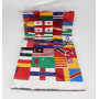 Vaisselle D'anniversaire Avec Drapeaux Internationaux, Décorations, Nappes, Gobelets en Papier, Assiettes et Serviettes Pour une