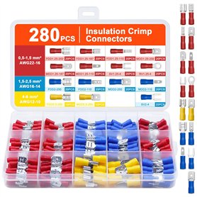 Druuzyl 280PCS Kit de Cosses à Sertir pour Voiture