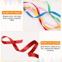 Druuzyl Ruban Satin 15 Couleurs 22m x 10mm - Bande Polyester pour Emballage Cadeaux, Décoration Mariage (Jeu du Bouquet), Coutur