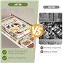 Druuzyl Boîte à Snacks 8 Compartiments avec Couvercle – Plateau Repas Divisé pour Aliments, Bonbons, Fruits Secs, Noix et Épices