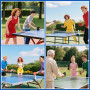 Druuzyl Filet de Ping-Pong Filet de Ping Pong Rétractable, Filet de Rechange Réglable Filet de Ping Pong Portable pour Jouer Par