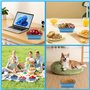 2 Pièces Boîte à Lunch Pliante 900ml Rétractable Déjeuner Bento Box Stockage avec Couvercle Empilable Boîte Bento Anti-Fuite, No