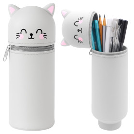 Zyluniy Kawaii Étui Ecole 2 en 1 en Silicone Souple