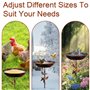 Zyluniy Bain d'oiseaux pour Extérieur, 30.5cm Bassin à Oiseaux Premium pour Le Jardin avec Support, Bains pour Oiseaux Sauvages,