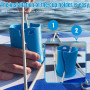 mizikuu 2 PCS Porte Gobelet de Planche à Pagaie, Porte Boisson Kayak Ottle Support Multifonctionnel Anti Renversement Paddle Boa