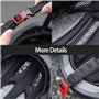 Casque de vélo avec lumière LED - Casque de ville ultra léger - Casque de VTT pour homme et adulte - Avec feu arrière de charge 