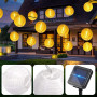 mizikuu Guirlande Lumineuse Solaire Extérieures, 10 M 50 LED Lanternes 8 Modes IP65 Étanche Éclairage Solaire Lampion Suspendue 