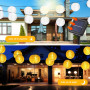 mizikuu Guirlande Lumineuse Solaire Extérieures, 10 M 50 LED Lanternes 8 Modes IP65 Étanche Éclairage Solaire Lampion Suspendue 