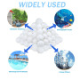 Eozfly Balles Filtrantes Réutilisables Piscine - 700g Équivalent à 25kg de Sable - Filtre Écologique Lavable, Haute Filtration, 