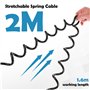 12V Rallonge Remorque avec Prise Mâle 7 Broches et Prise Femelle 13 Bro