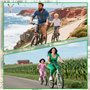 Zyluniy Barre Traction Velo Enfant, 2,6 M Tire Velo Rétractable Câble de Traction Velo Corde de Traction pour VTT Enfants Barre 