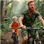 Zyluniy Barre Traction Velo Enfant, 2,6 M Tire Velo Rétractable Câble de Traction Velo Corde de Traction pour VTT Enfants Barre 