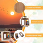 Mini Palette Aquarelle, 8 Grids Mini Aquarelle de Voyage, Palette d'aquarelle Portable, 12 Couleurs Set de Peinture Aquarell Pal