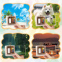 Mini Palette Aquarelle, 8 Grids Mini Aquarelle de Voyage, Palette d'aquarelle Portable, 12 Couleurs Set de Peinture Aquarell Pal