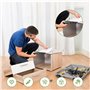 14 Pièces Renvoi D'Angle Visseuse Kit Tige D'extension à Tige Hexagonale 1/4", Renvoi D'Angle Perceuse, 105° Tournevis Flexible 