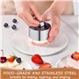 8cm Moule à Gâteau Rond DIY avec Couvercle et