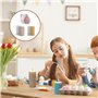 Silicone Bougie Set 6PCS Moule à Bougie Artisanale à La Main 3D Moules à Bougies Cylindriques DIY Moules pour Bougies Piliers Mo