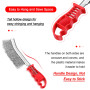 Zueyen Lot de 2 brosses métalliques en laiton - Petites brosses métalliques avec poignée en acier inoxydable - Pour le nettoyage