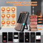 Thermomètre Cuisine Pack de 4, Thermometre Viande avec Application, Meat Thermometer Étanche IP67 Sans Fil, Sonde Temperature Co