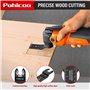 Pohicoo Lame Scie Oscillante de 116 Pièces, Universelle Outil Multifonction Saw Blades Accessoires Kit, Lame Outil Multifonction