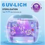 250ML Dental Pod - Nettoyant Ultrason avec 6 UV Lampe pour Prothèses
