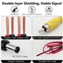 Giantdeer 10m Kit de Câble D'Extension Vidéo RCA, Câble Vidéo RCA Mâle-Mâle, Câble Rca pour Caméra de Recul avec Alimentation et
