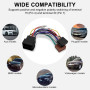 Giantdeer Kit D'Adaptation pour Autoradio, Extension ISO à ISO 16 Broches + Adaptateur D'Antenne à DIN, Compatible avec Audi, BM