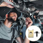 Vordpe Kit de clips d'écrou à vis 60 pièces, écrou en tôle d'acier au carbone, clips de carrosserie, vis avec joint, vis à tôle 