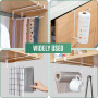 YZROHYI 2pcs Support Sopalin Mural,Porte Rouleau Essuie Tout sans Perçage,Derouleur Essuie Tout Murale,Distributeur Sopalin Dévi