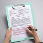 GIDWRIY 4 Pièces Porte Bloc A4 Plastique,Porte Document Rigide avec Pince,Support Bloc Note A4,Clipboard Plastique Coloré,Suppor