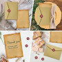 GIDWRIY 48 Pièces Papier à Lettre Et Enveloppe Vintage,Papeterie Vintage Papiera Lettre Kraft,Papier a Lettre Moderne,Stationary