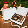 KAHEIGN 2 Pièces Boîtes Cadeaux Magnétiques avec Couvercles, 31CM x 22CM x 10CM Blanc BoîteA Cadeau en Papier avec Ruban pour Ma