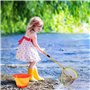 KAHEIGN Lot de 3 filets de pêche télescopiques pour enfants, 95 cm, épuisette de pêche, épuisette extensible de 68 cm à 95 cm – 