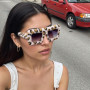 arrderly 1 paire de lunettes de soleil surdimensionnées en peluche, lunettes de soleil tendance personnalisées, lunettes de sole