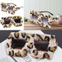 arrderly 1 paire de lunettes de soleil surdimensionnées en peluche, lunettes de soleil tendance personnalisées, lunettes de sole