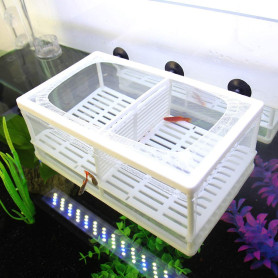 SENZEAL Poissons d'aquarium Filet de Sélection Isolation de Poissons Éleveur Couveuse Incubateur Maille pour Fish Tank Bébé Pois