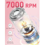Rasoir Electrique Femme, 4 en 1 Epilateur Visage Femmes, USB-C Tondeuse Nez avec Voyant de Batterie, Tondeuse Femme Intime, Raso