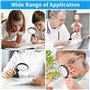 Loupe de Lecture, Loupe 5X avec 21 LED Lumière, 3 Modes D'éclairage Rechargeable par USB Loupe Eclairante Loupe Electronique Lou