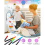 40 Marqueurs Textile et Tissu, Feutre Tissu Textile Permanent, Peinture Textile Permanent, Marqueurs pour Tissu Peinture Textile
