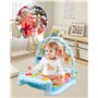 Arche de jeu pour bébé - Tapis de jeu pour bébé avec piano - Tapis de jeu avec arche de jeu amovible - Tapis d'activité pour béb